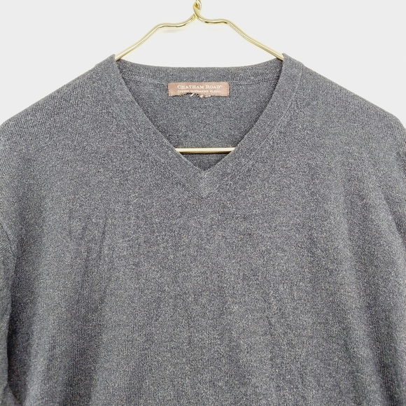 Chatham Road V-Neck Long Sleeve Cotton Cashmere Blend Soft Knit Sweater P4456 - Picture 2 of 7